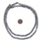 The Bead Chest Silver Round Druzy Agate Beads (6mm): Organic Gemstone Round Spherical Energy Stone Healing Power Crystal for Jewelry Bracelet Mala Necklace Making